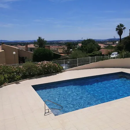 Climatise Dans Avec Piscine Et Tennis アパート イエール